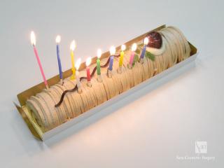 スタッフが僕の大好きなマロンケーキを買ってくれました