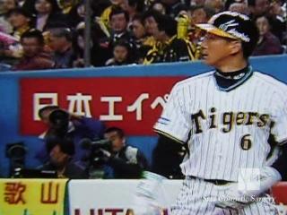 同点タイムリー三塁打金本