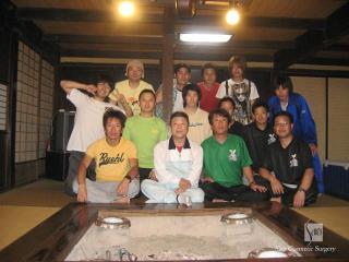 囲炉裏のある山荘