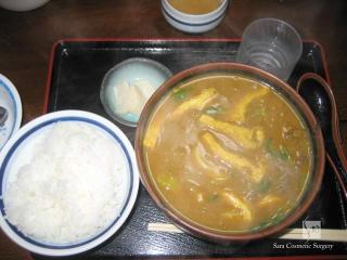日の出うどん特カレーうどん＋ライス