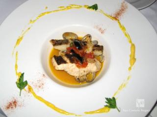 アサリと魚料理