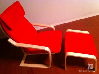 IKEAのアームチェアー＆オットマン