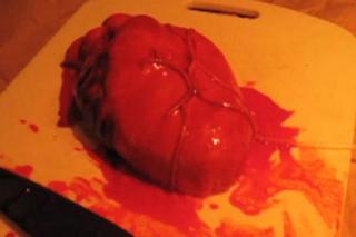 リアルハート型ケーキ