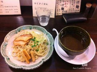 如水のつけ麺