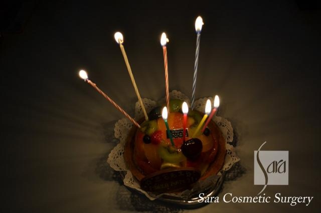 フルーツなかむらの誕生日ケーキ